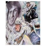 Alexander Ovechken Hand Painted Hockey Canvas