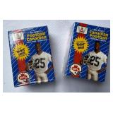 (2) 1991 All World Canadian Football Facotry Sealed Cards