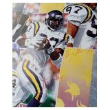 Randall McDaniel, Henry Thomas, and Steve Jordan Signed 1992 Minnesota Vikings Football Print