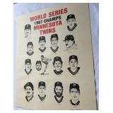 1987 Minnesota Twin World Series Team Print by Everett Hays