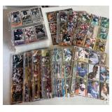 Large Box Unsorted Binder Sheets - Baseball and Football Cards