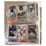 Large Box Unsorted Binder Sheets - Baseball and Football Cards