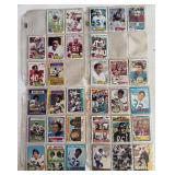 Vintage Football Cards - 4 sheets Including Walter Payton, Tony Dorsett and More