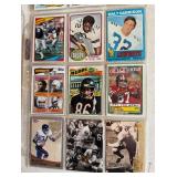 Vintage Football Cards - 4 sheets Including Walter Payton, Tony Dorsett and More