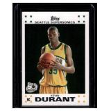 Kevin Durant RC 2007-2008 Topps #2 Rookie Basketball Card