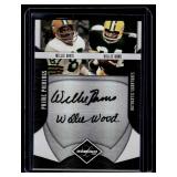 Willie Davis / Willie Wood Auto RARE /252008 Donruss Playoff Prime Pairings #PP-18 Numbered 11/25 Signed Green Bay Packers Football Card
