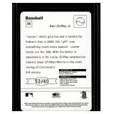 Ken Griffey Jr. RARE /60 2004 Donruss Playoff #25 Numbered 52/60 Baseball Card