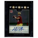 Matt Flynn Auto RC 2008 Topps Chrome #TC177 Signed Green Bay Packers Football Card