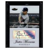 Justin Morneau Auto 2007 Topps Finest Moments R-E-S-P-E-C-T #RFMA-JM Minnesota Twins Signed Baseball Card