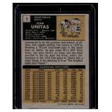 Johnny Unitas 1971 Topps #1 Vintage Football Card
