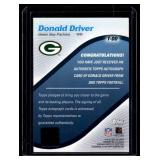 Donald Driver Auto 2003 Topps Certified Autograph #T-DD Green Bay Packers Signed Football Card