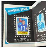 1969 Topps 4 in 1 (8) Stamp Books and 15 Individual Stamps - Vintage Footballl Cards