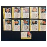 11 Card 1963 Post Vintage Lot