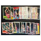 44 Card Lot of 1980-1986 Topps Vintage Basketball
