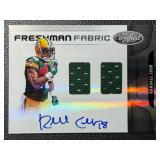 Randall Cobb Auto Relic /499 2011 Certified Freshman Fabric #284 Numbered 418/499 Signed Green Bay Packers Football Cards