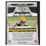 Randall Cobb Auto Relic /499 2011 Certified Freshman Fabric #284 Numbered 418/499 Signed Green Bay Packers Football Cards