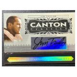 Jim Taylor Auto RARE /50 2006 Donruss Playoff Canton Classics National Treasures Numbered 07/50 Signed Green Bay Packers Football Card