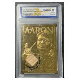 Hank Aaron 23kt Gold Bat Relic Graded 10 Gem Mint 2002 Feeld the Game Limited Edition /755