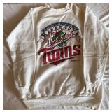 Minnesota Twins Vintage 1987 World Series Crew Neck Sweatshirt by Pannill Size XL