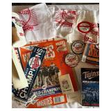 Minnesota Twins Vintage World Series Collection 1987 / 1991 - Wheaties Box, Cups, Mug, Bumper Stickers, VHS, Schedule, Program, Posters, Homer Hankies
