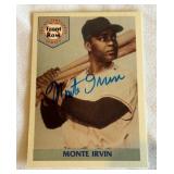Monte Irvin Signed Front Row Series All-Time Great 1992 Baseball Card