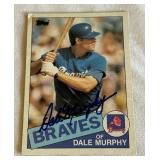 Dale Murphy Signed 1985 Topps #320 Vintage Baseball Card