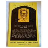 Stan Musial Signed National Baseball Hall of Fame Post Card