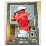 Annika Sorenstam Signed 5x7" Golf Photo Card from 3M Championship
