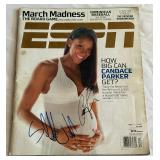 Candace Parker and Shelden Williams Signed ESPN the Magazine Basketball