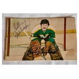 Gilles Meloche Signed 1980-91 Minnesota North Stars Vintage Post Card