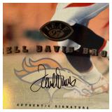 Terrell Davis Signed 1997 Leaf 8x10" Football Card Photo