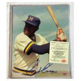 Cecil Cooper Signed 8x10" Baseball Photo with COA
