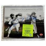 Luis Tiant / Ron Blomberg Signed 8x10" Baseball Photo with COA