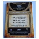 Buster Posey Game-Used Relic /331 2917 Topps Tier Oe #TIR-BP Numbered 130/331 Baseball Card