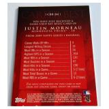 Justin Morneau Game-Used Bat Telic 2009 Topps Career Best #CBR-JM1 Minnesota Twins Baseball Card