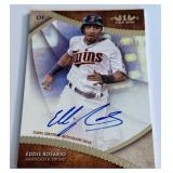 Eddie Rosario Auto /300 2017 Topps Tier One #BOA-EDD Numbered 100/300 Minnesota Twins Baseball Card