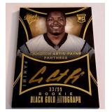 Cameron Artis Payne RC Black Gold Auto /99 2015 #RAU-CA Rookie Football Card