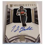 T.J. Yeldon Auto Jumbo Patch /299 2015 Crown Royale #236 Numbered 076/299 Rookie Football Card