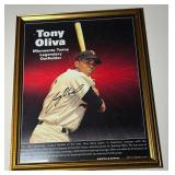 Tony Oliva Signed and Framed Photo Minnesota Twins Baseball