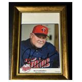 Signed Minnesota Twins Photos - Ron Gardenhire, Pat Neshek, Matt Tolbert, Joe Varva, and TC Bear