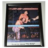 Baron Von Raschke Signed Photo Wrestling Jesse "The Body" Ventura