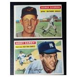 2 Card 1956 Topps Vintage Baseball Lot