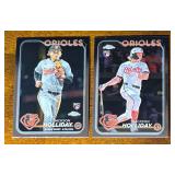 Jackson Holliday 2 RC Rookie Baseball Card Lot