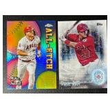 Mike Trout 2 Insert Baseball Card Lot