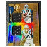 Terrace Marshall / Chubba Hubbard Dual Relic /149 2021 Gold Standard Newly Minted Numbered 053/199 #NMD-CP Football Card