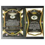 Jordan Love 2 RC Football Rookie Card Lot