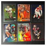 Jerry Rice 6 Card Football Lot