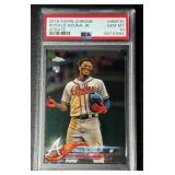 Ronalda Acuna Jr RC PSA 10 Gem Mint 2018 Topps Chrome Update #HMT25 Rookie Baseball Card