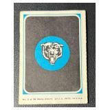 Chicago Bears 1969 Topps 4-1 Booklet With Gale Sayers abd Bryon Picolo Stamps Vintage Football Card