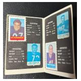 Chicago Bears 1969 Topps 4-1 Booklet With Gale Sayers abd Bryon Picolo Stamps Vintage Football Card